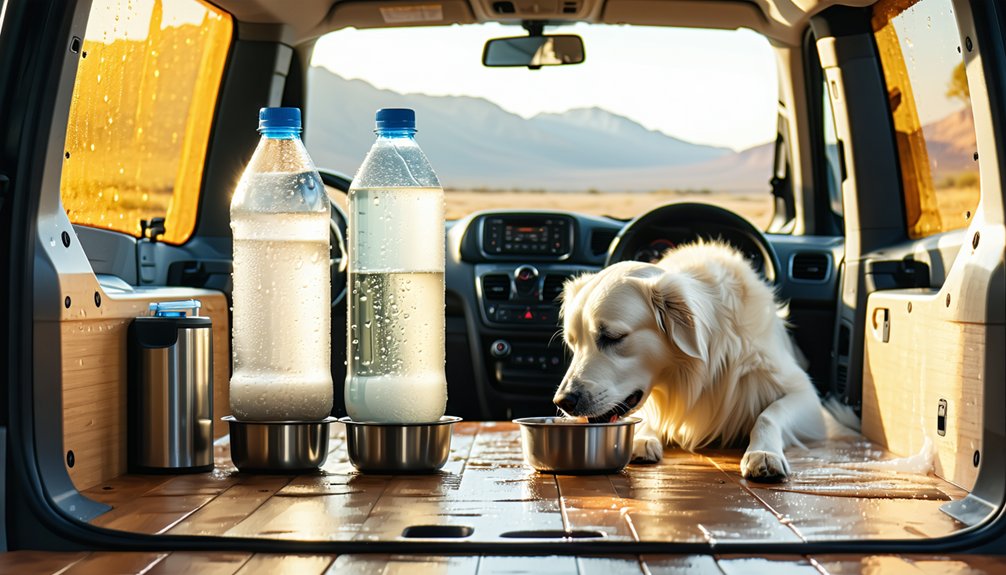 daily water needs for humans dogs