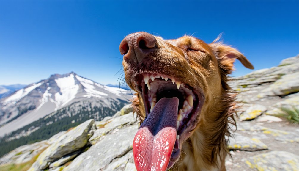 dog heat exhaustion mouth signs