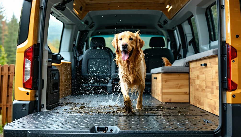 dog proof waterproof van flooring