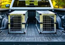 Double Dog Crate Configurations for Pickup Truck Beds: A Sizing Guide double dog crate sizing guide