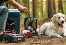 Setting Up Dual-Battery Power for a Dog’s Cooling Fan in Off-Grid Camping dual battery cooling fan setup