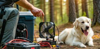 Setting Up Dual-Battery Power for a Dog’s Cooling Fan in Off-Grid Camping dual battery cooling fan setup