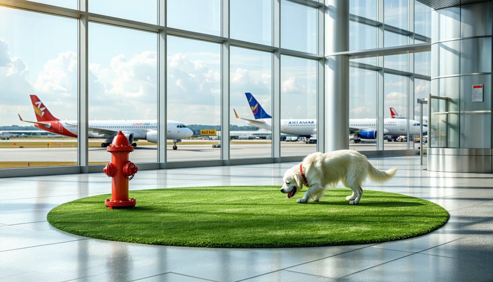 indoor service animal relief areas