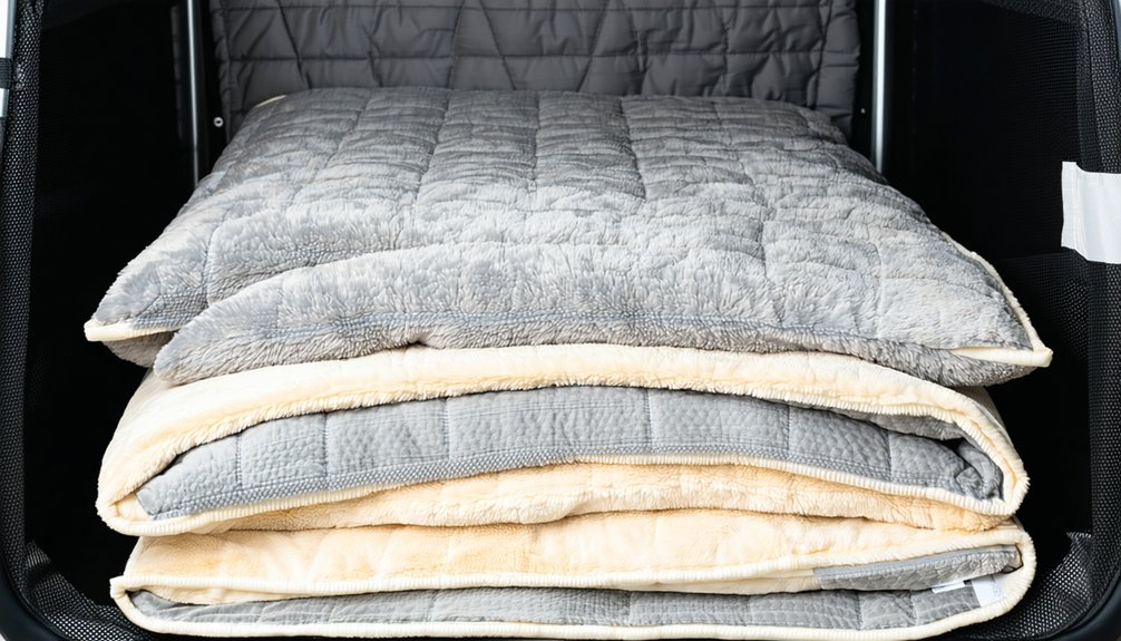 layer two absorbent pads