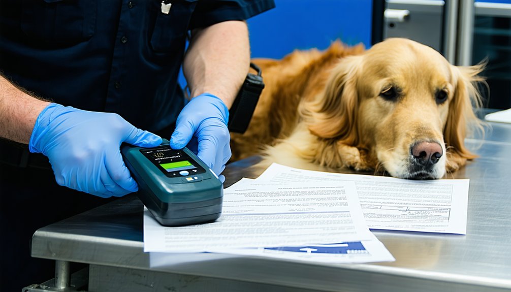 microchip id verification delays and quarantine