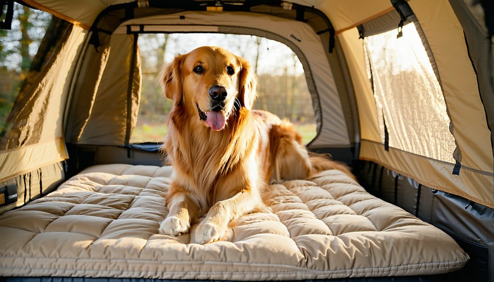 orthopedic non slip tent bedding