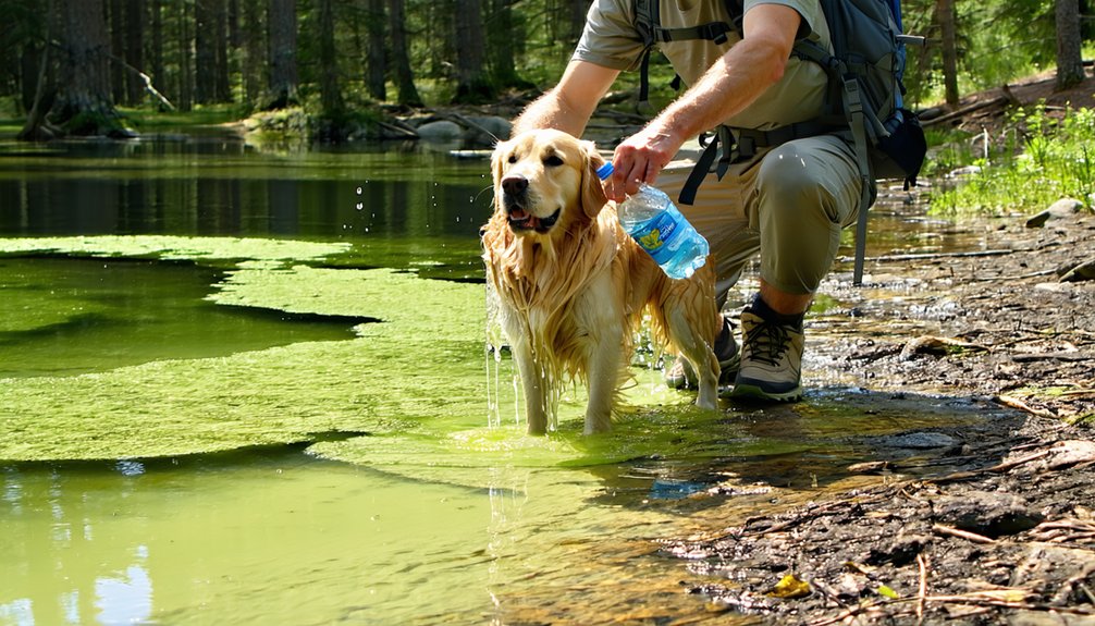 rinse prevent licking call vet