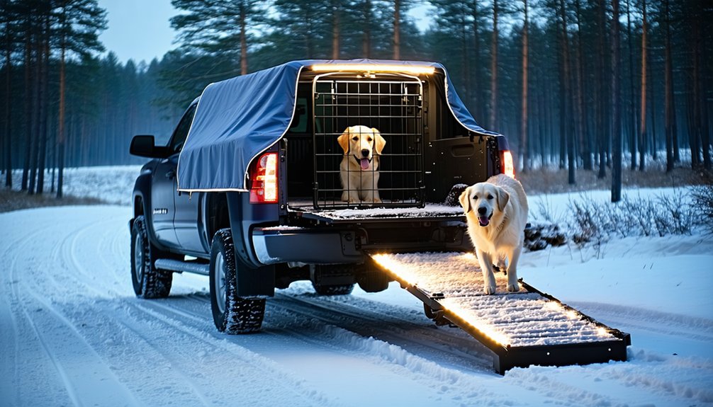safe night dog loading tips