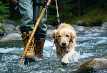 How to Cross a Cold River Safely With a Nervous Dog safely cross cold river with dog