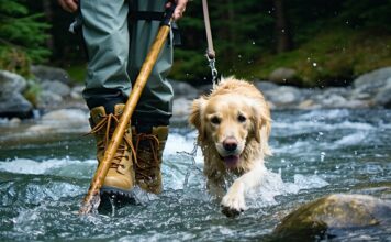 How to Cross a Cold River Safely With a Nervous Dog safely cross cold river with dog