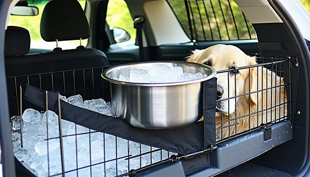 secure stainless crate bowls