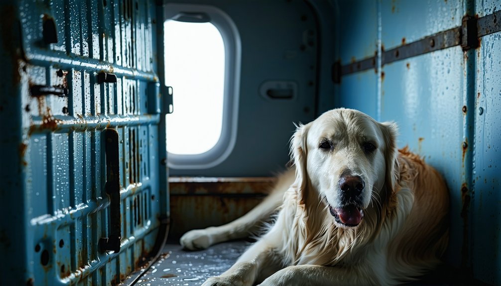 senior sick dogs cargo risk