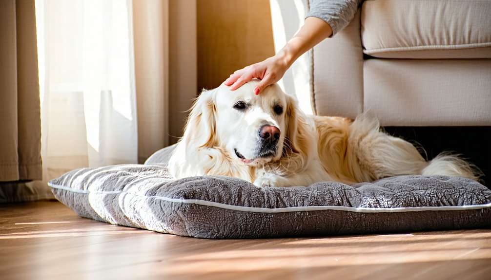 settle on a mat at home