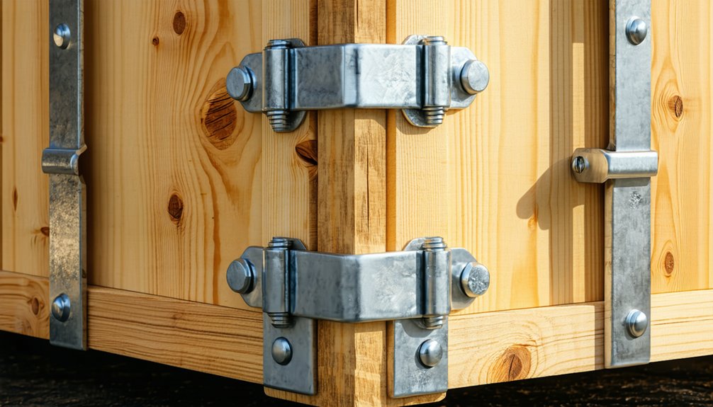 use all metal crate fasteners