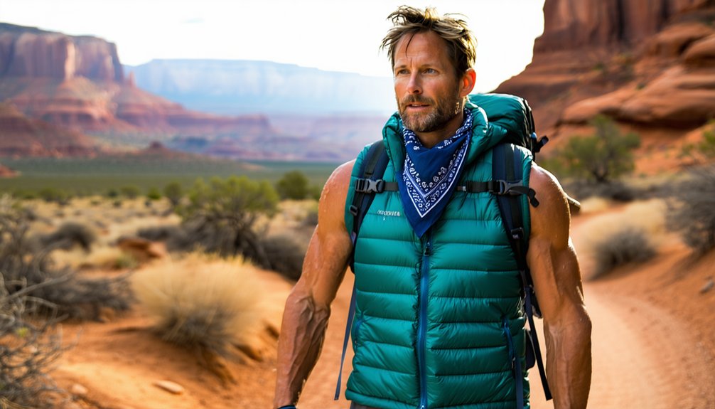 vest and bandana heat combo