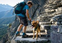 Class 3 Scrambling With a Dog: Harnesses, Spotting, and Limits hiking with your dog
