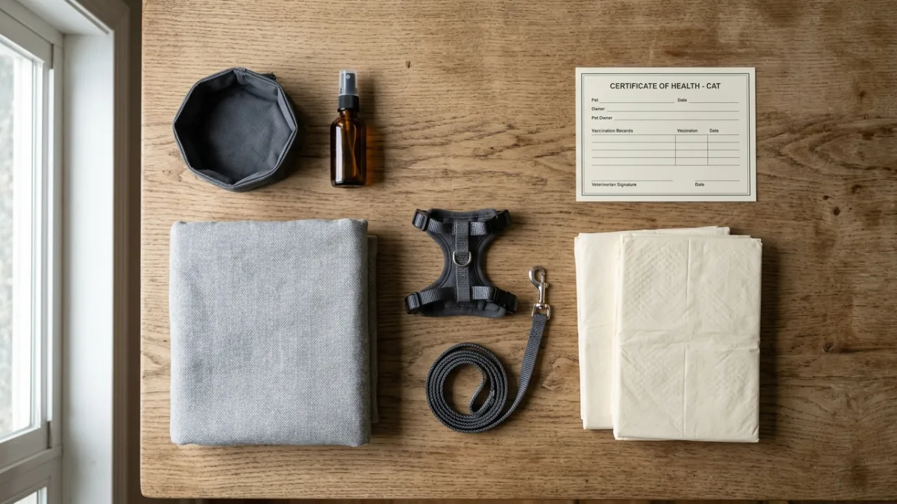 Pre-flight checklist and packing — How to Fly With a Cat: The Complete Step-by-Step Travel Guide