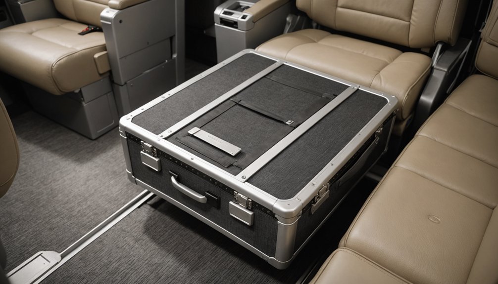 seat rails reduce space