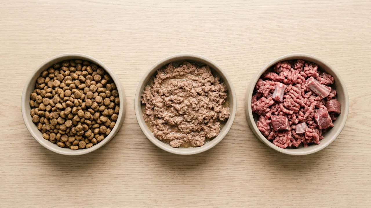 Comparing food types — Pet Food Import Restrictions: What You Can (and Can't) Carry Across Borders