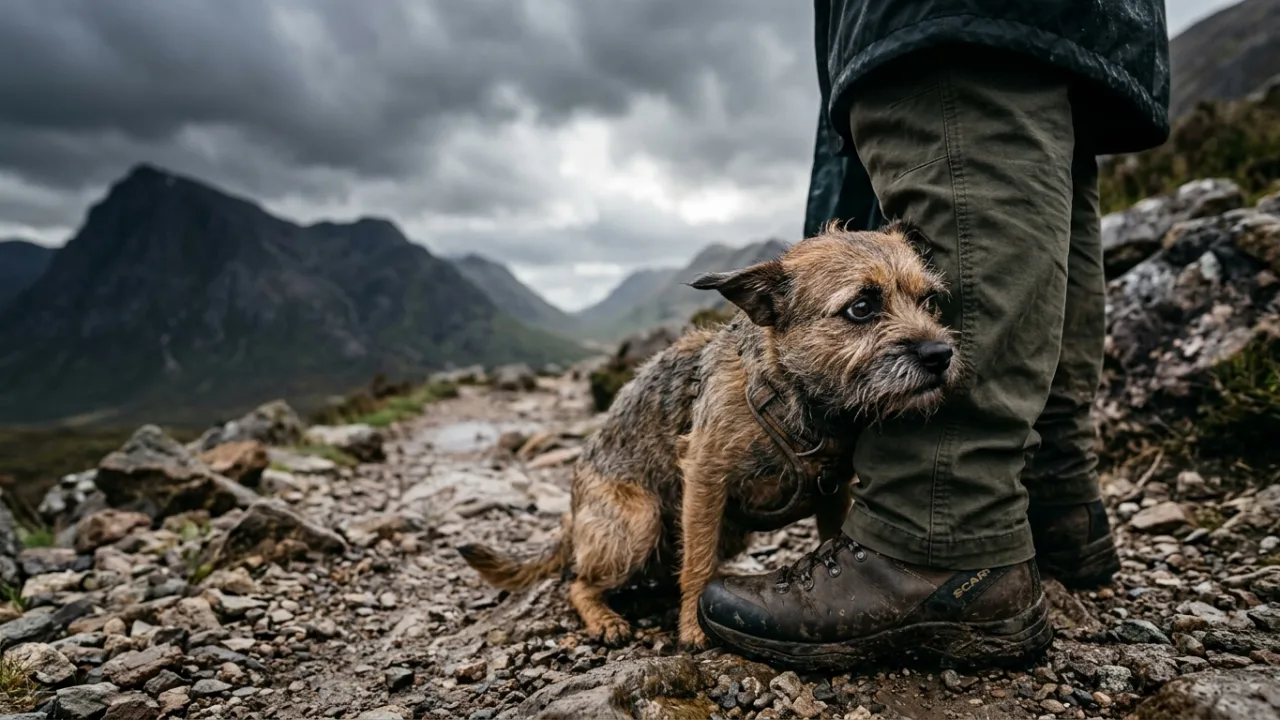 Emotional/behavioral supporting image — Lightning on Exposed Ridgelines: A Dog-Specific Evacuation Protocol