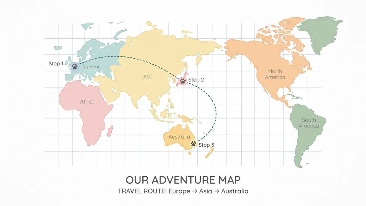 Infographic-style image - route mapping concept — Comprehensive Re-Entry Rules: What Happens After Your Dog Has Visited 3+ Co