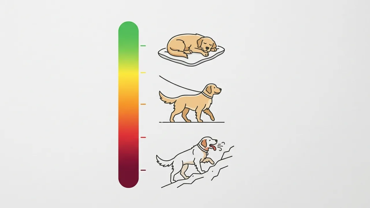 Infographic support image - AQI and exertion levels — Wildfire Smoke and Hiking: AQI Thresholds for Turning Back With a Dog