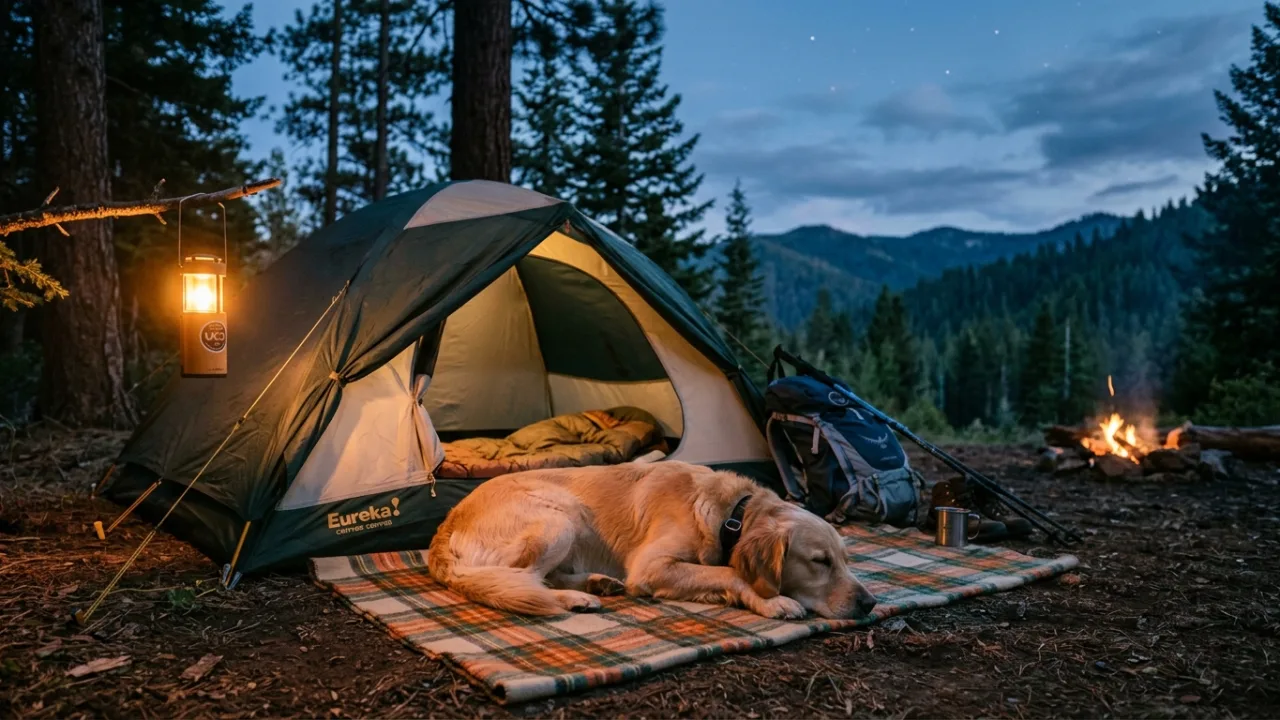 Overnight shakedown trip visual — From Couch to Thru-Hike: A 12-Week Conditioning Progression for Out-of-Shape Dogs