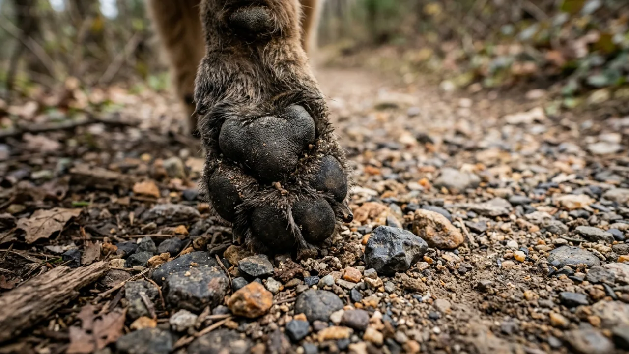 Paw pad conditioning visual — From Couch to Thru-Hike: A 12-Week Conditioning Progression for Out-of-Shape Dogs