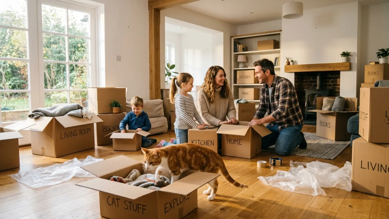 Pet arriving at new permanent home — Temporary vs. Permanent Import: How the Rules Change Based on How Long You're Staying